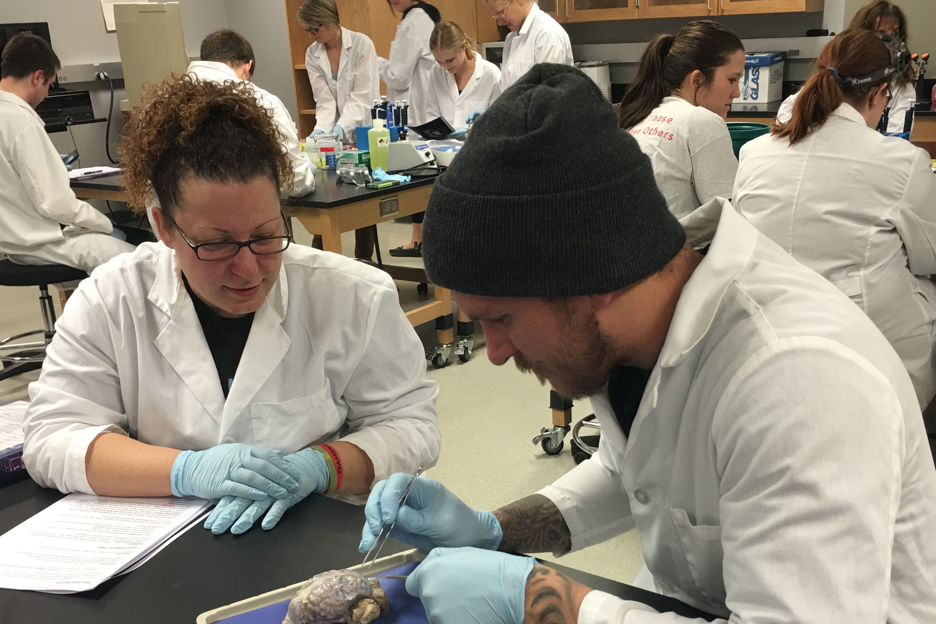 Graduate students in the classroom at the University of Colorado Colorado Springs.