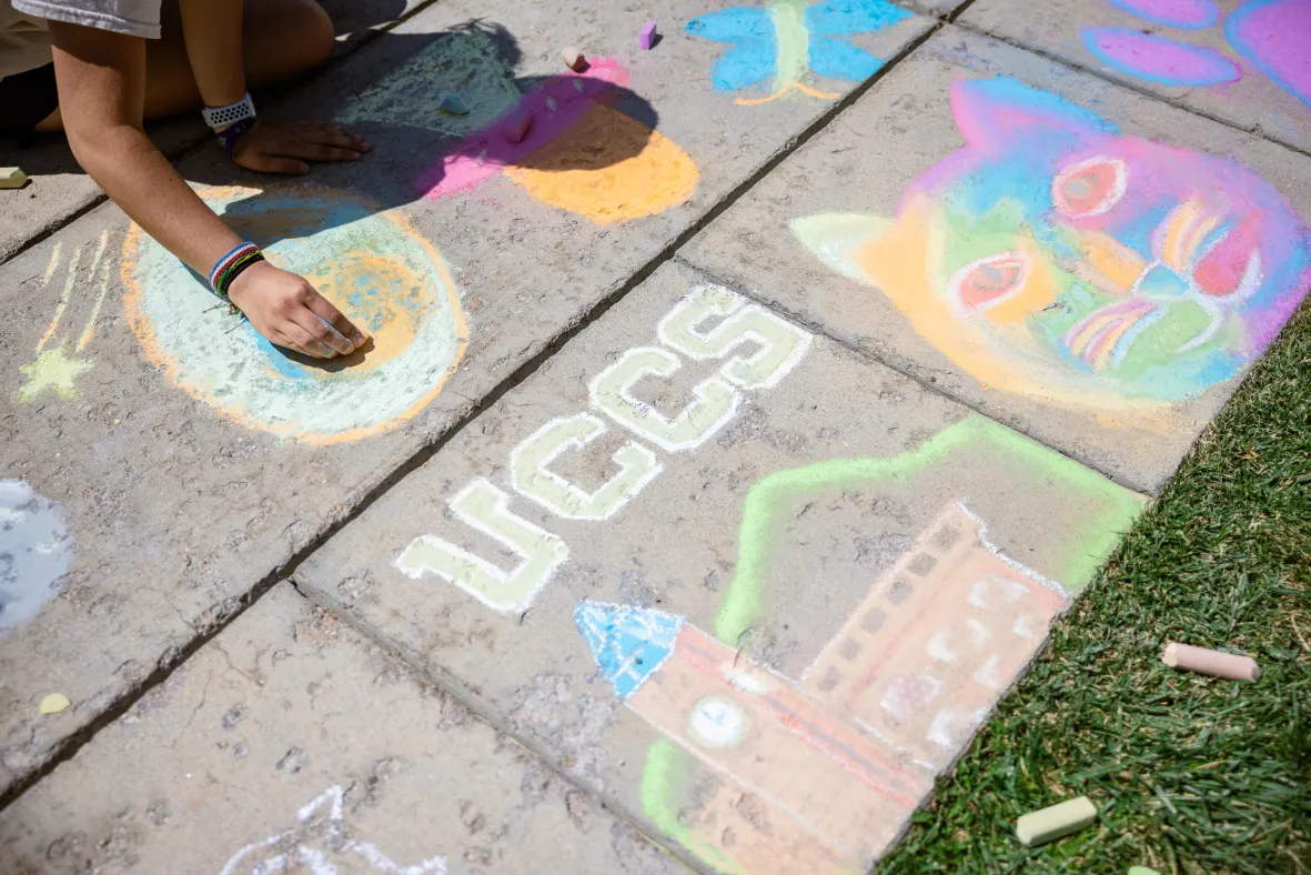 uccs sidewalk art