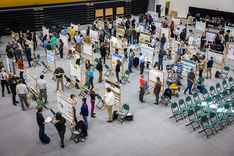 Students at Mountain Lion research day at University of Colorado Colorado Springs.