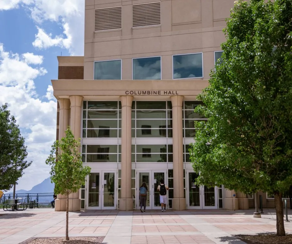 Columbine Hall building at the University of Colorado Colorado Springs.