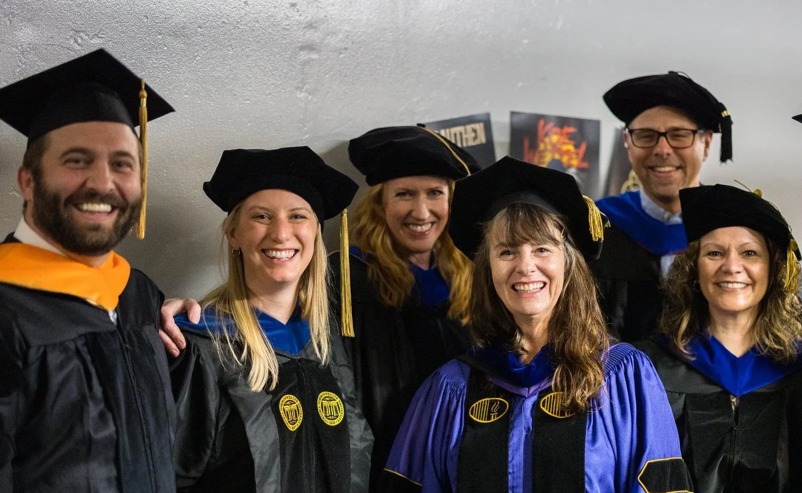 Psychology faculty members at UCCS commencement.