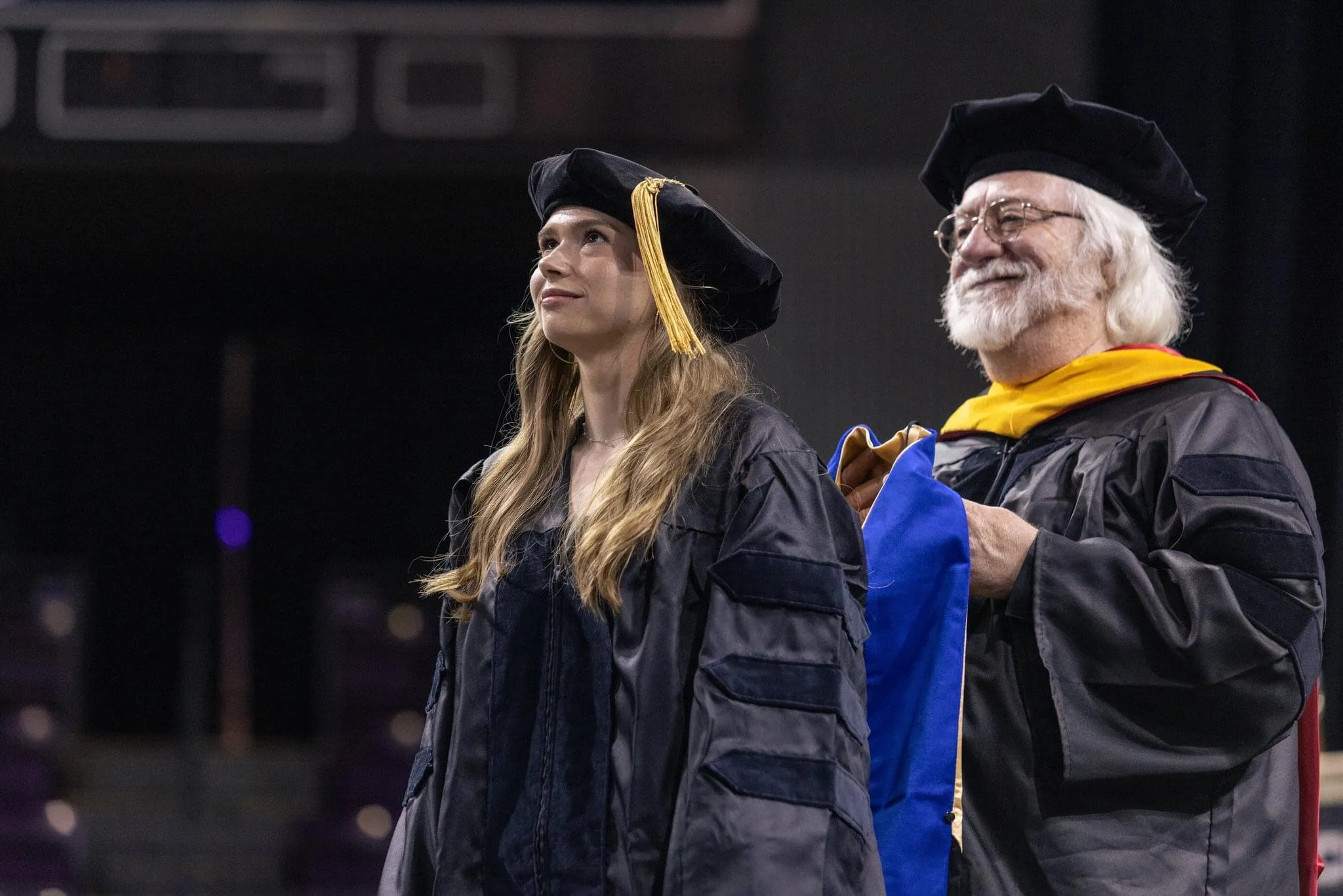 Doctoral student graduating from the University of Colorado Colorado Springs.